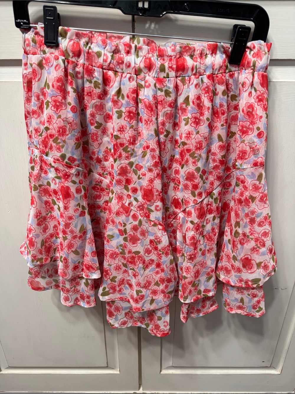 Floral Pink Ruffle Skort - Picture 5 of 7
